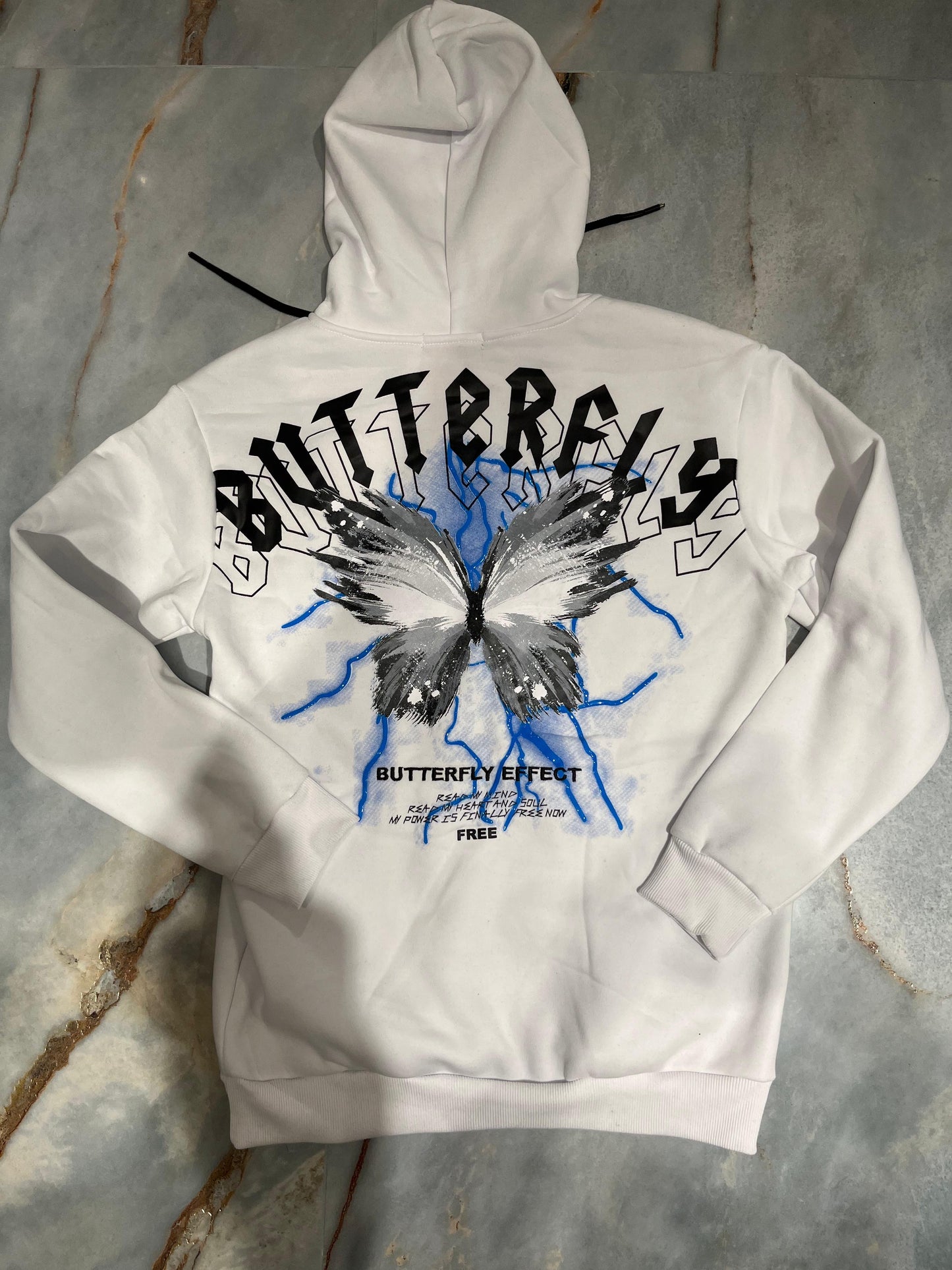 FELPA BUTTERFLY WHITE