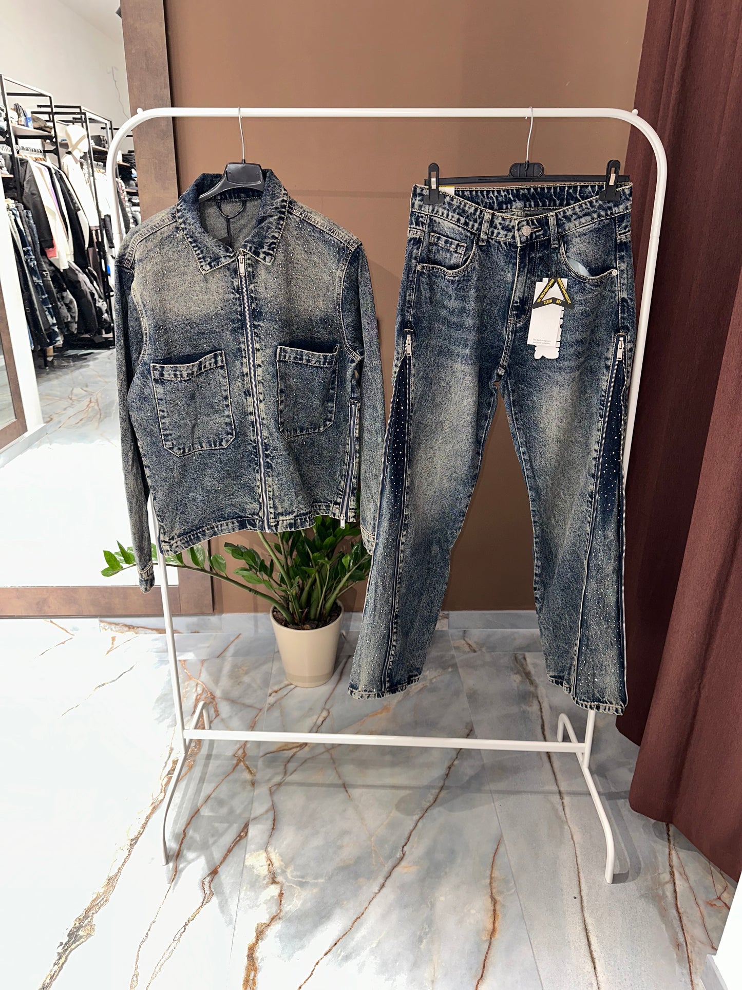 COORDINATO ZIP DIAMOND