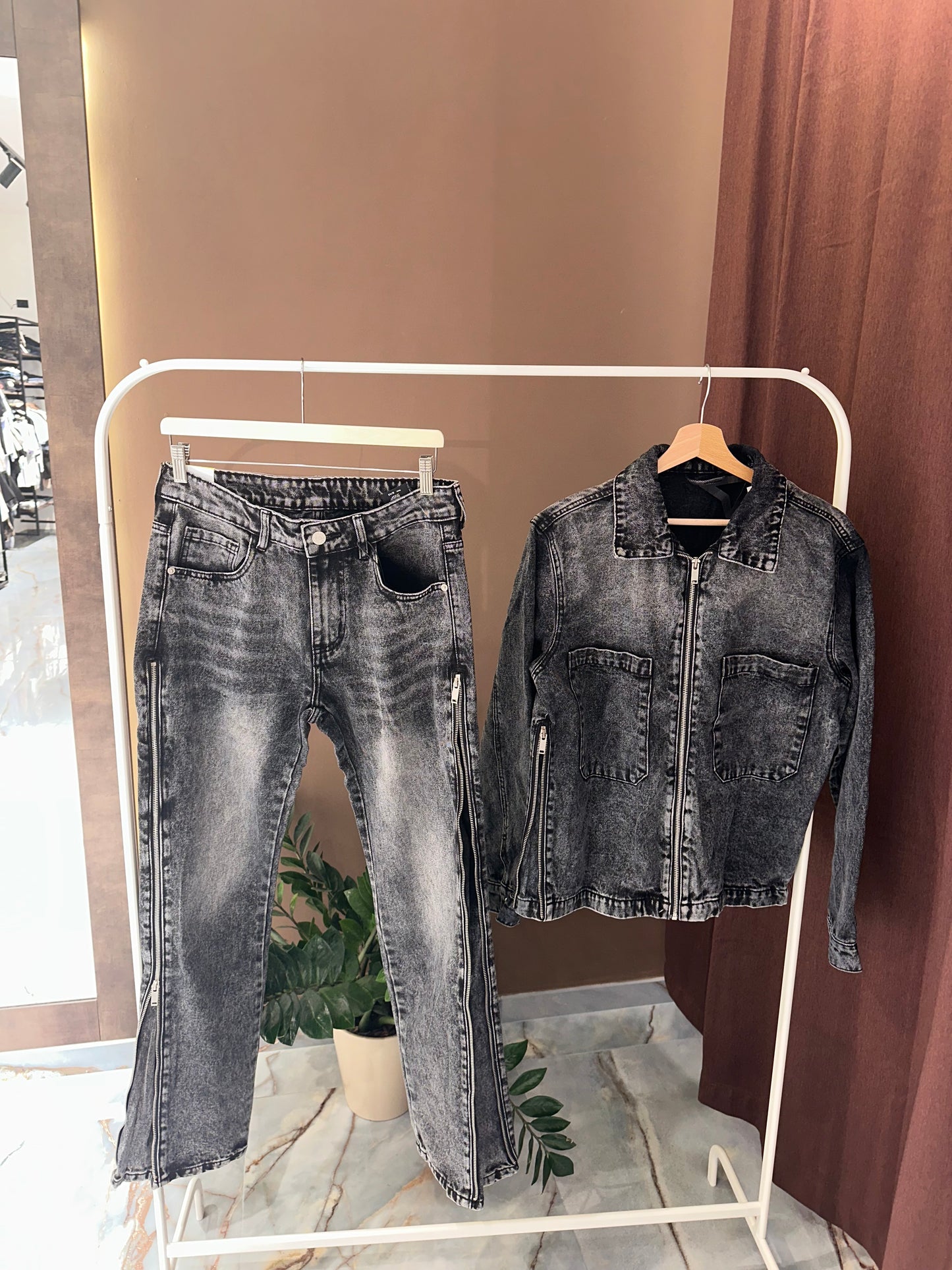 COORDINATO ZIP GRIGIO