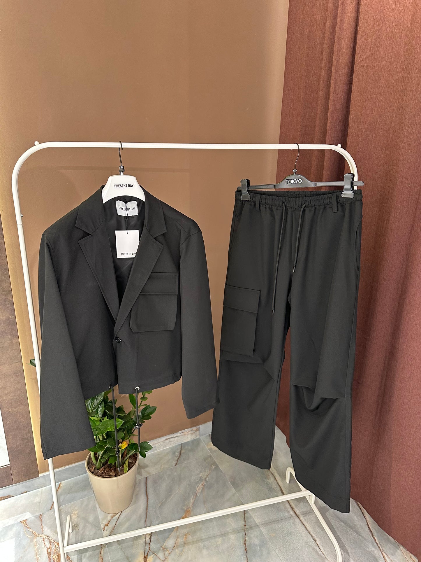 COORDINATO BOSTON CARGO BLACK