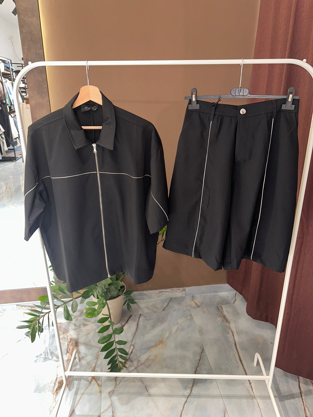 COORDINATO ZIP LINEE