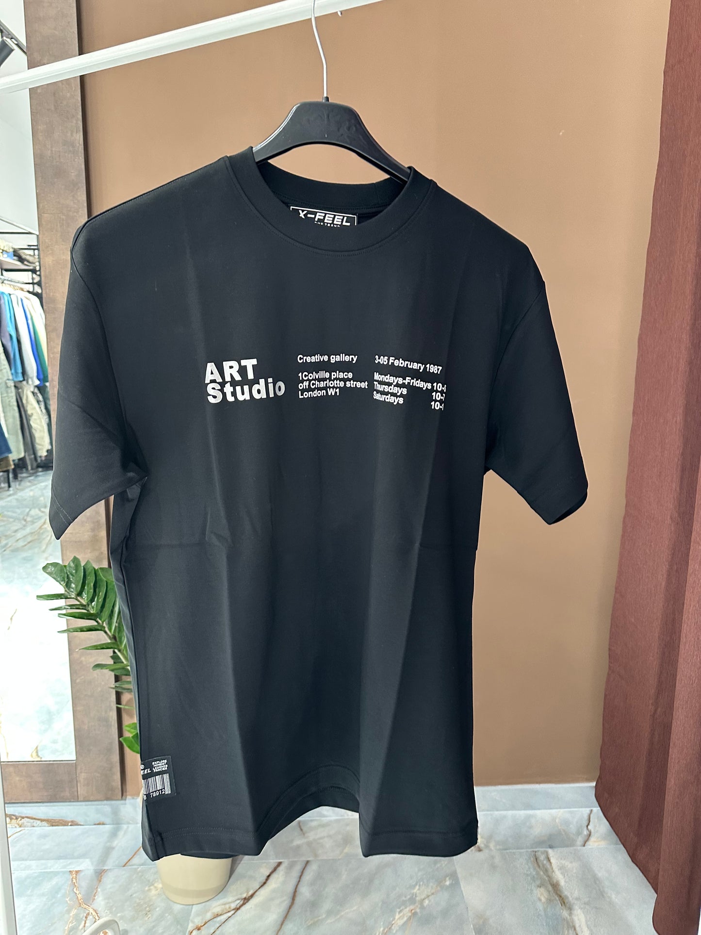 T SHIRT ART STUDIO BLACK