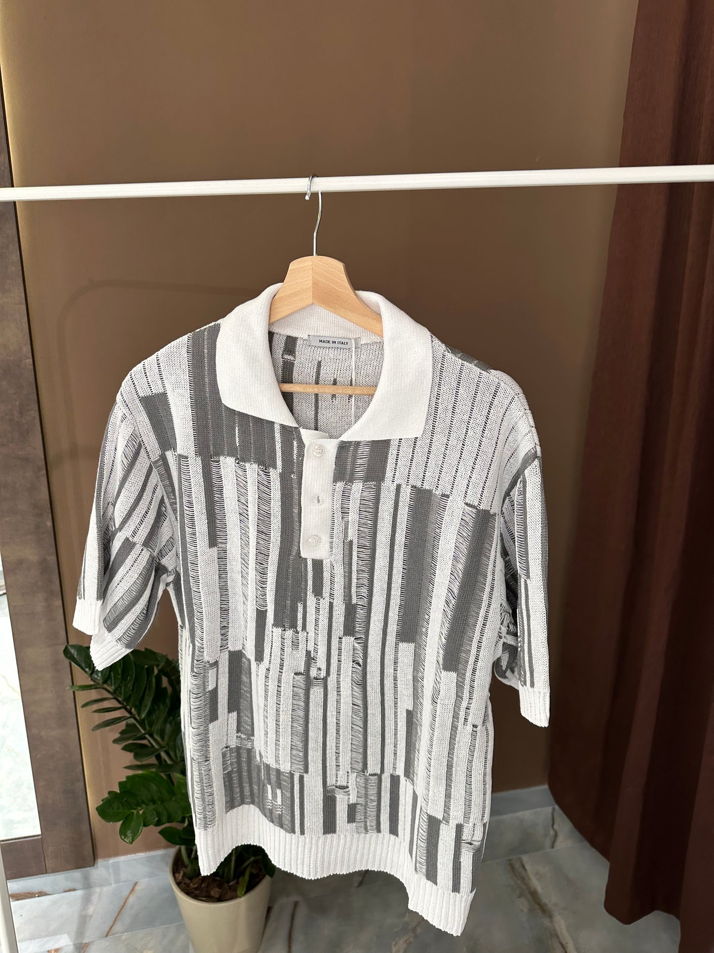 POLO PIXEL GREY