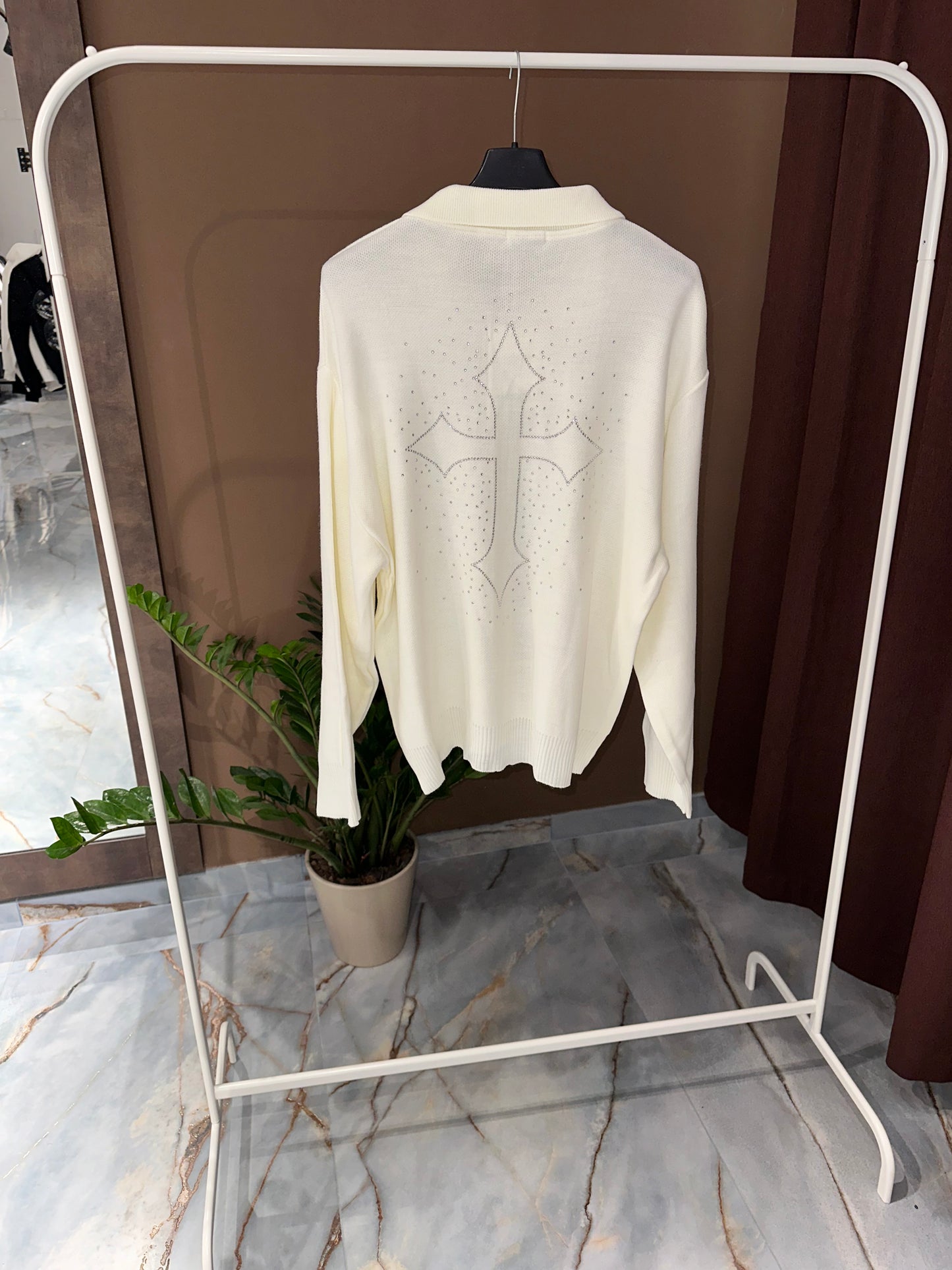 CARDIGAN ZIP DIAMOND