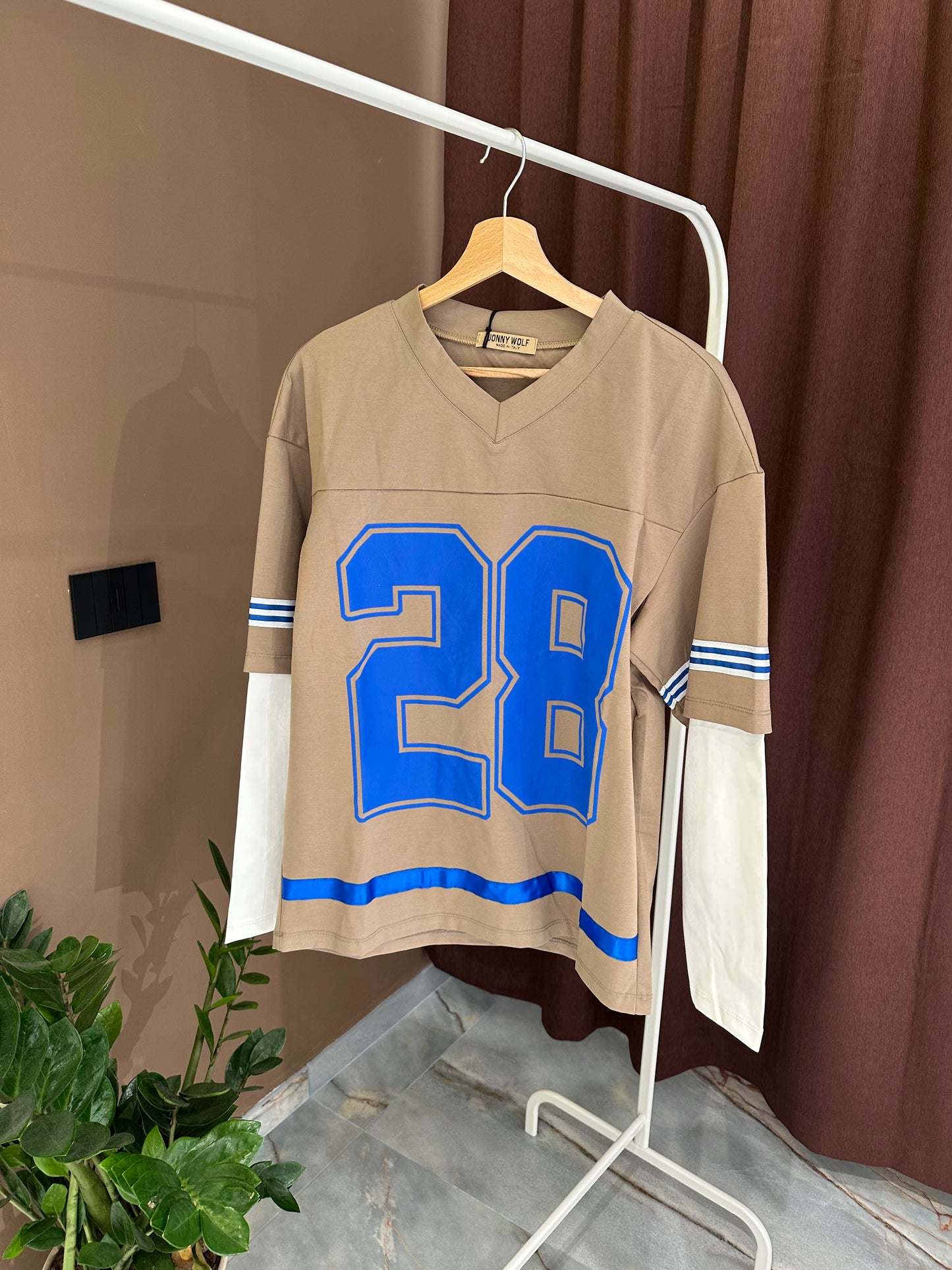 T SHIRT DOUBLE ROYAL BROWN