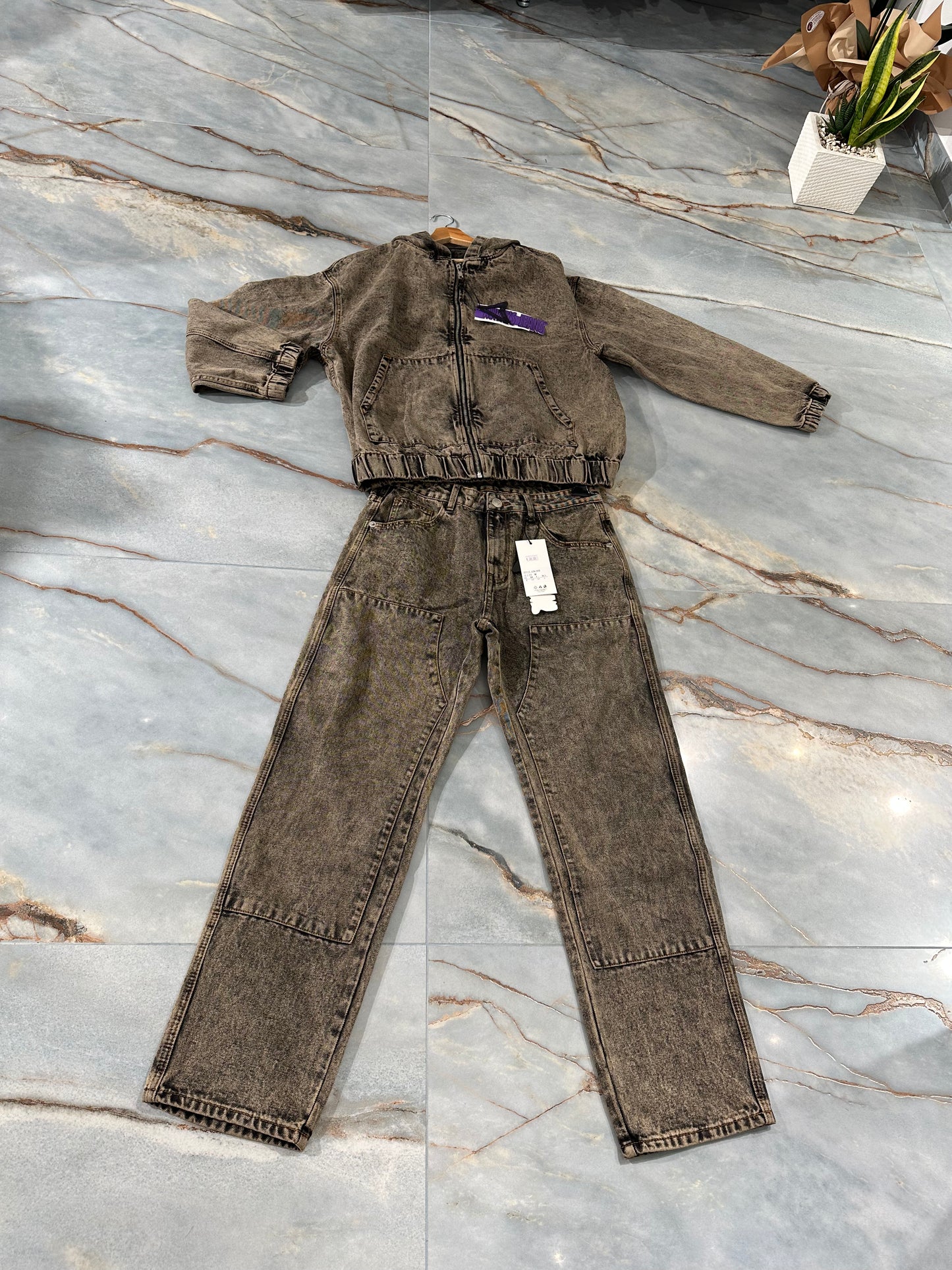 coordinato in denim