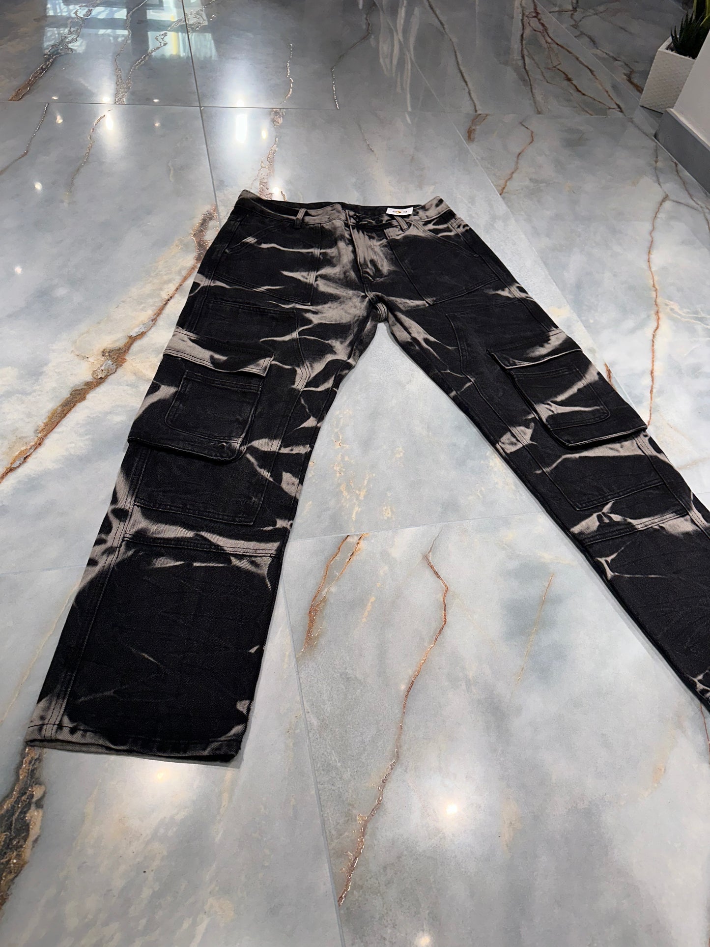 JEANS CARGO SFUMATO