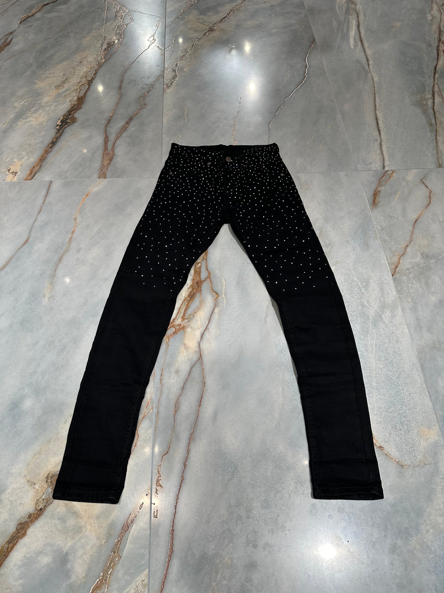 JEANS SKINNY BRILLANTINATO