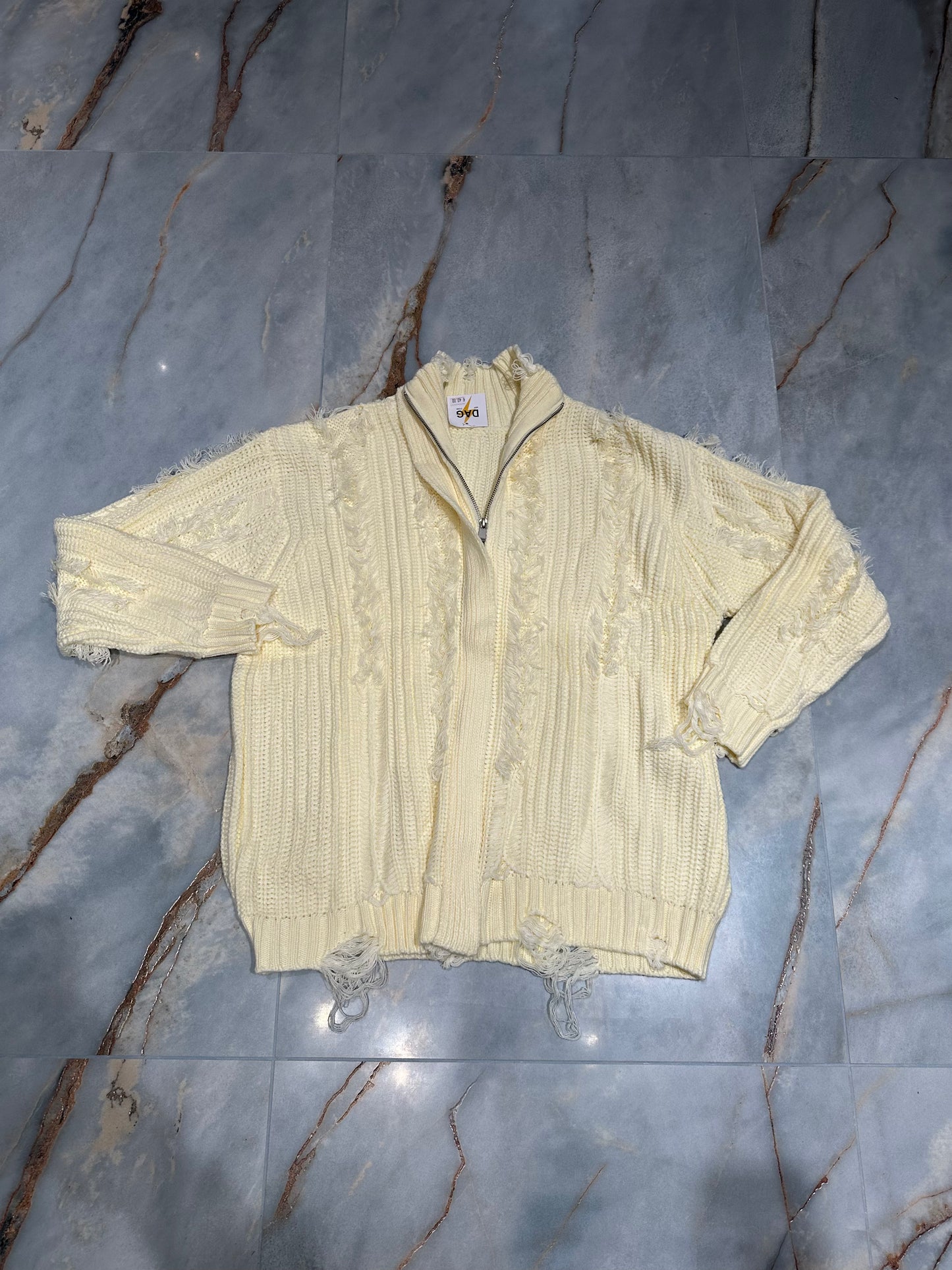 CARDIGAN ZIP PANNA