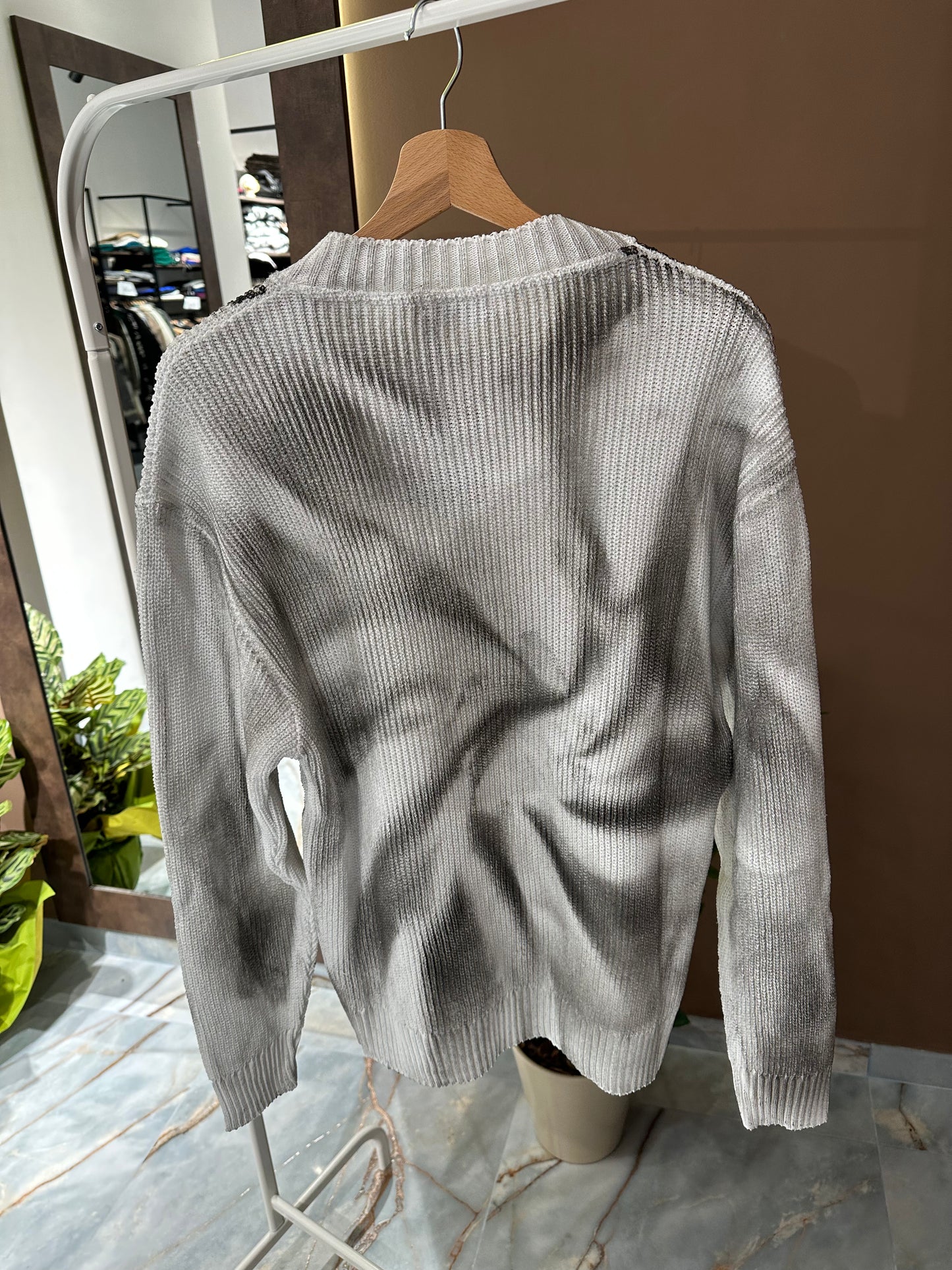 MAGLIONE ASPIRALE WHITE