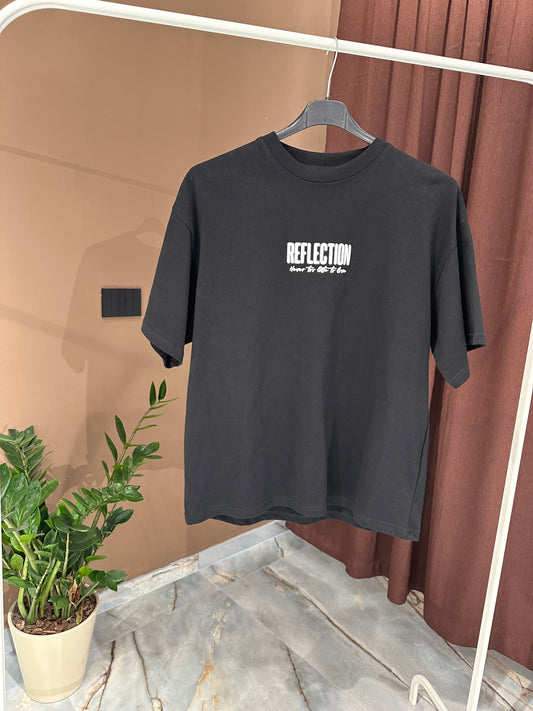 T SHIRT REFLECTION BLACK