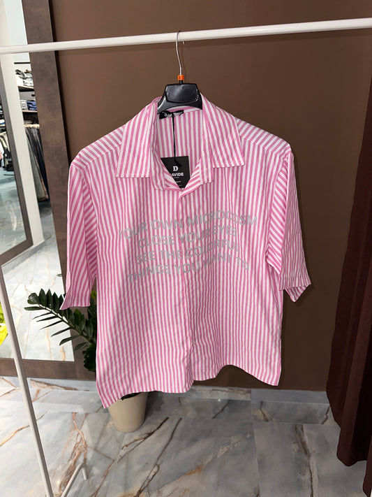 CAMICIA ROSA RIGHE