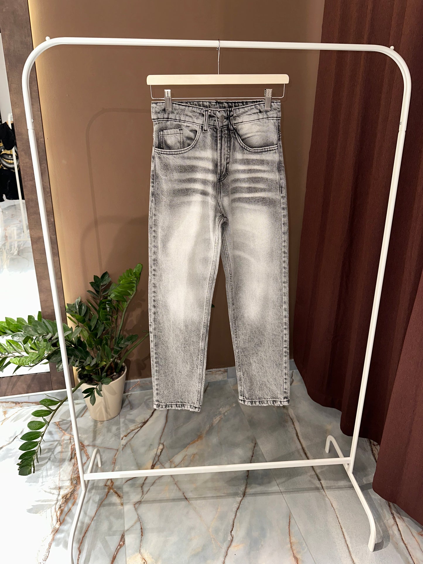 JEANS BAGGY GRIGIO BABY