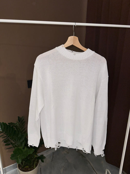 MAGLIONE SFRANGE WHITE
