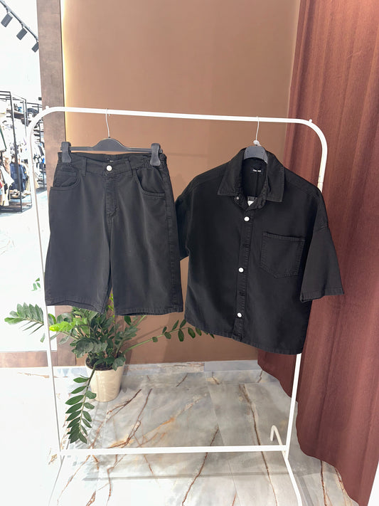 COORDINATO JEANS BLACK