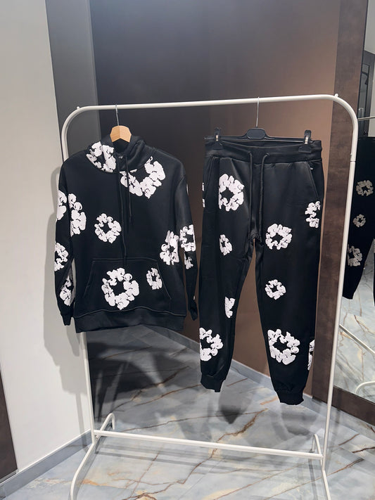 COORDINATO TUTA A FIORI