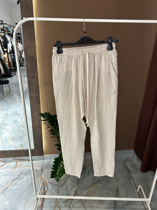 PANTALONI DI LINO