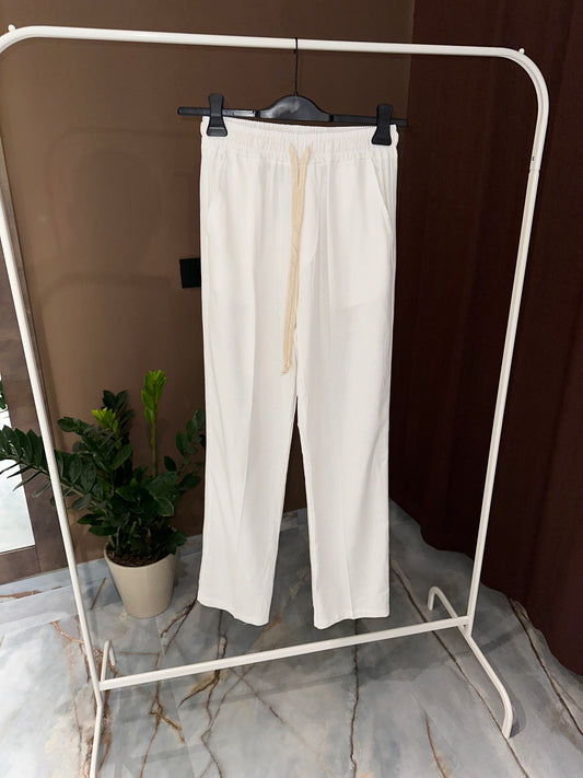 PANT PALAZZO MISTO LINO