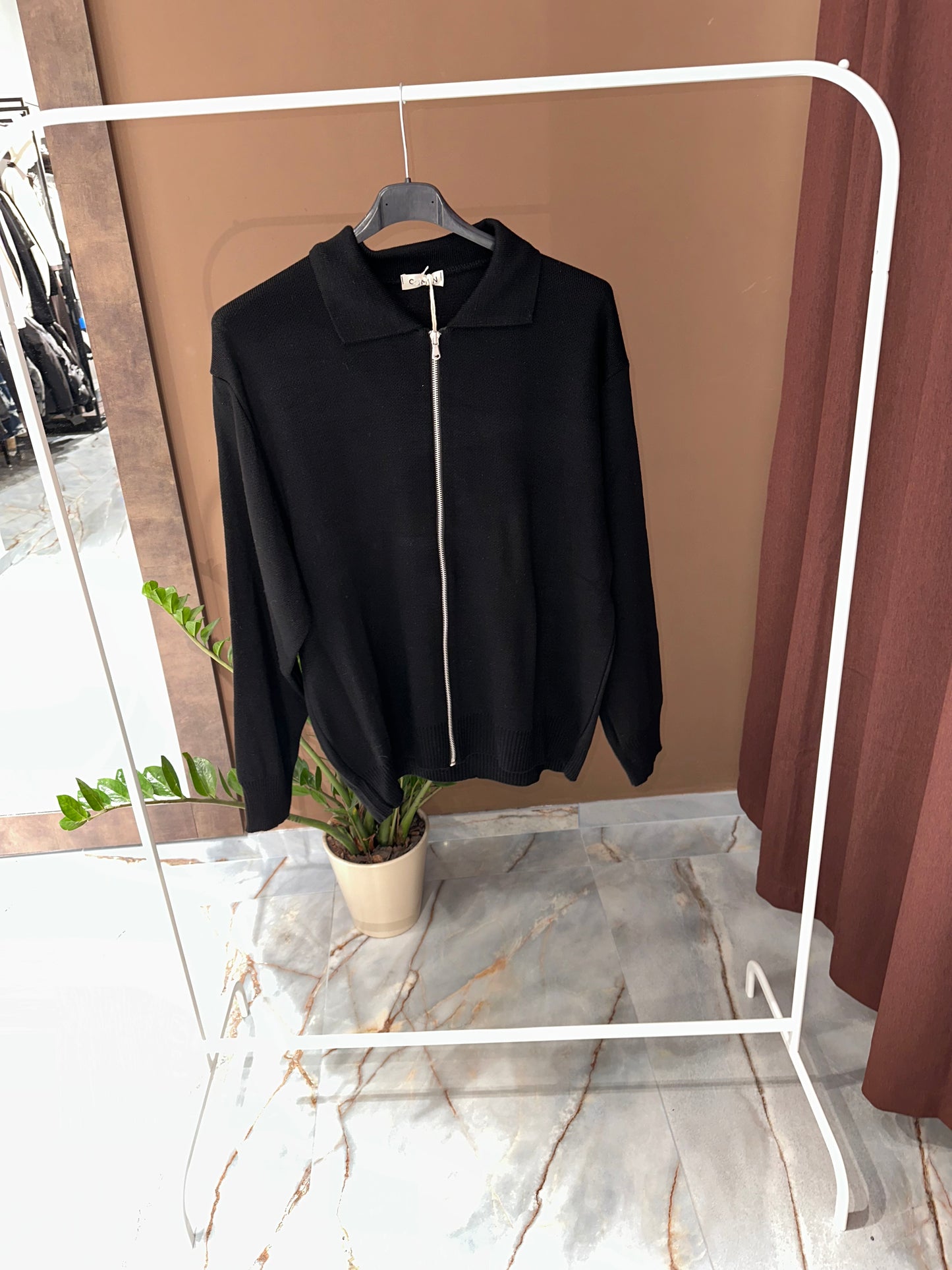 CARDIGAN ZIP DIAMOND