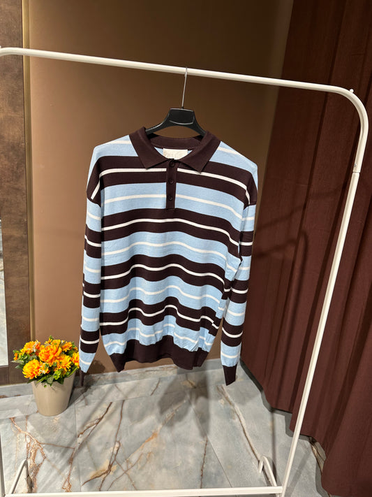 MAGLIONCINO POLO A RIGHE