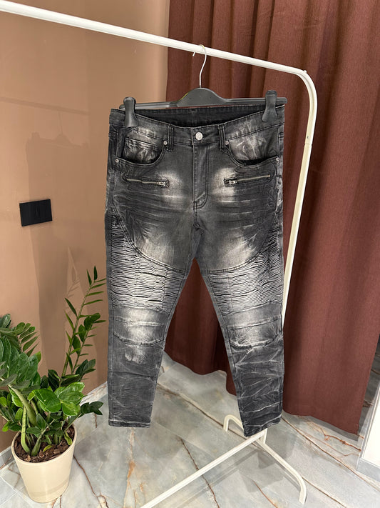 JEANS BIKER SFUMATO