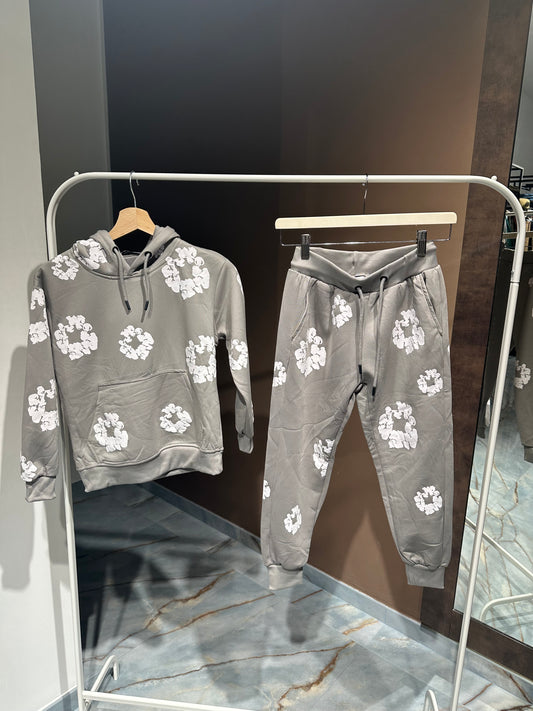 COORDINATO TUTA A FIORI