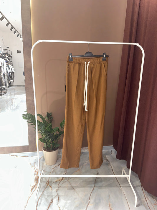 PANT PALAZZO BROWN