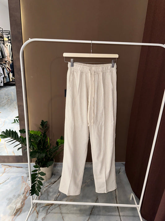 PANT PALAZZO MISTO LINO