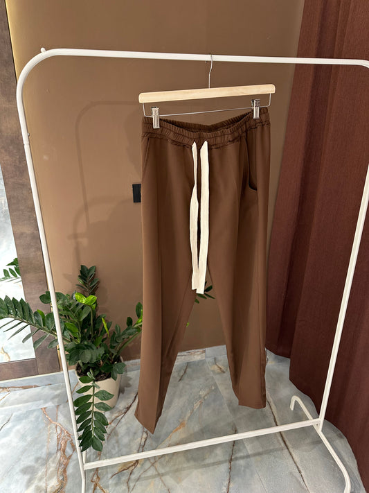 PANT PALAZZO BROWN