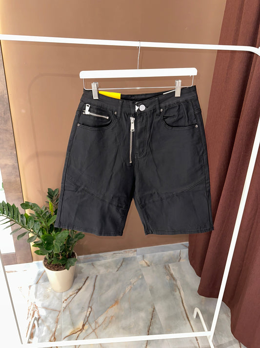 SHORTS PELLE ZIP