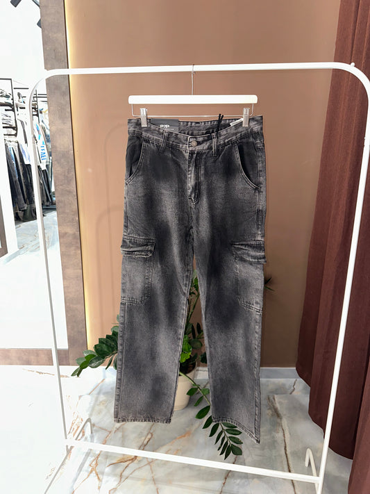 JEANS CARGO SFUMATO
