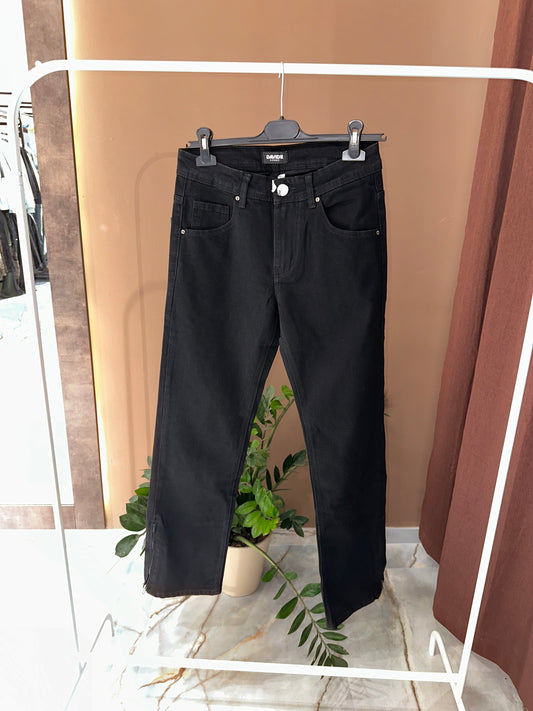 JEANS BAGGY ZIP SUL FONDO