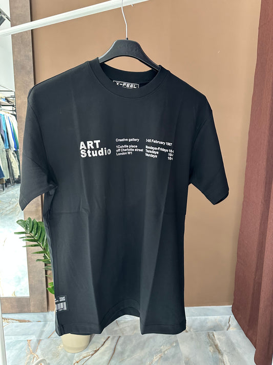 T SHIRT ART STUDIO BLACK