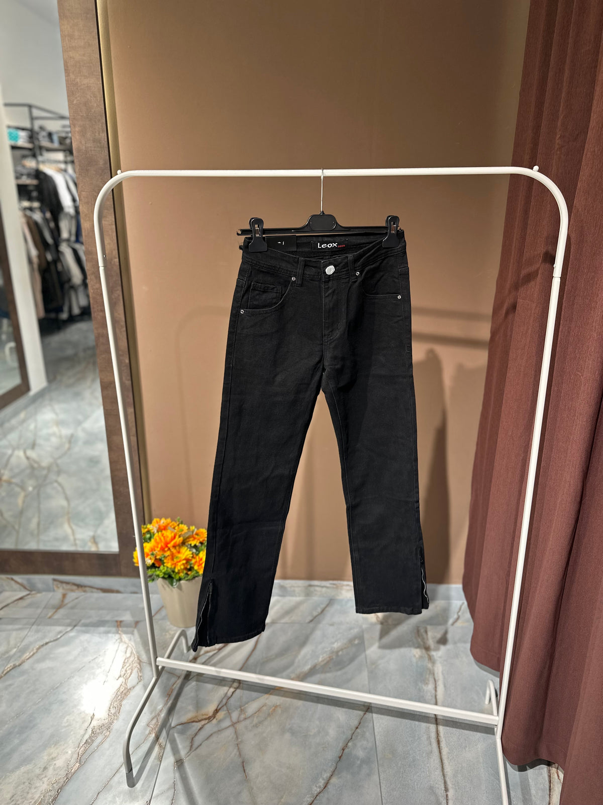 JEANS ZIP SUL FONDO