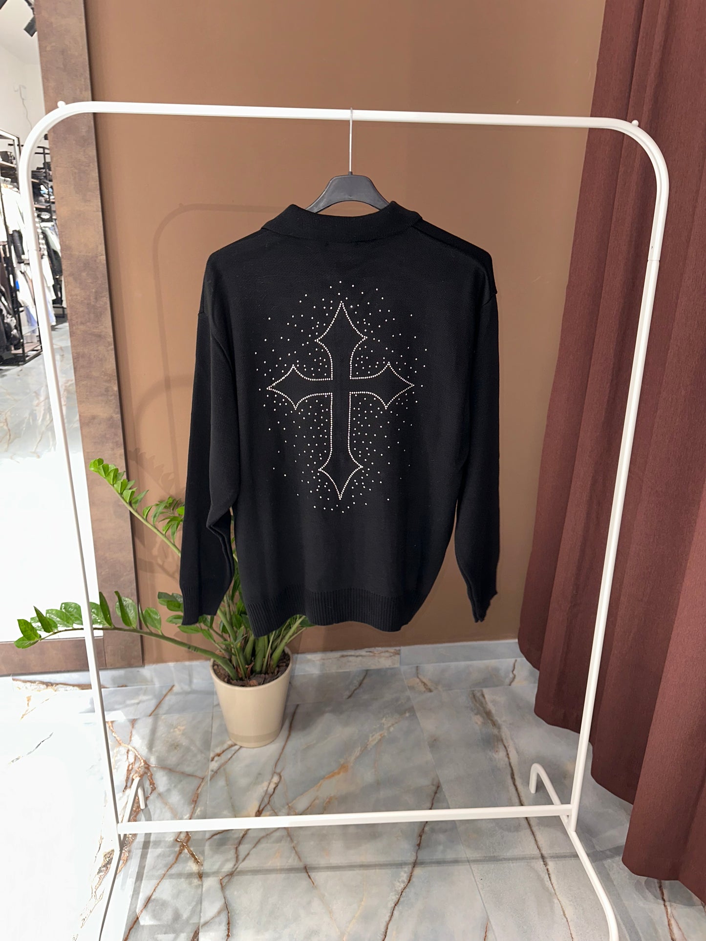 CARDIGAN ZIP DIAMOND