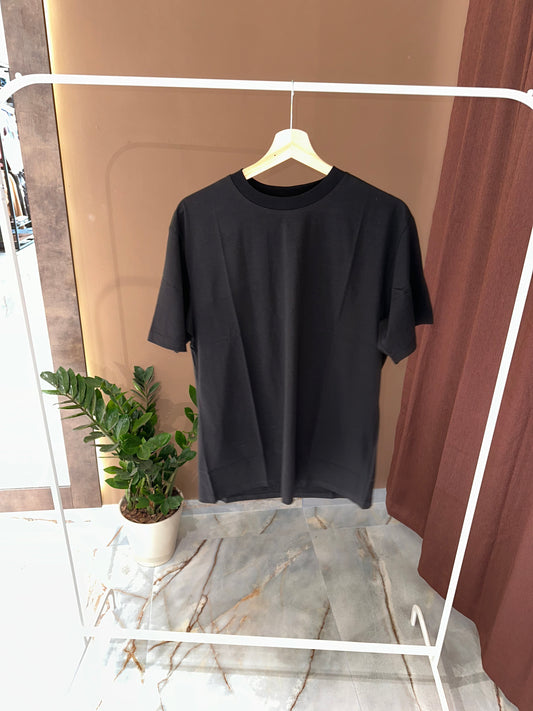 T SHIRT FILO DI SCOZIA BLACK