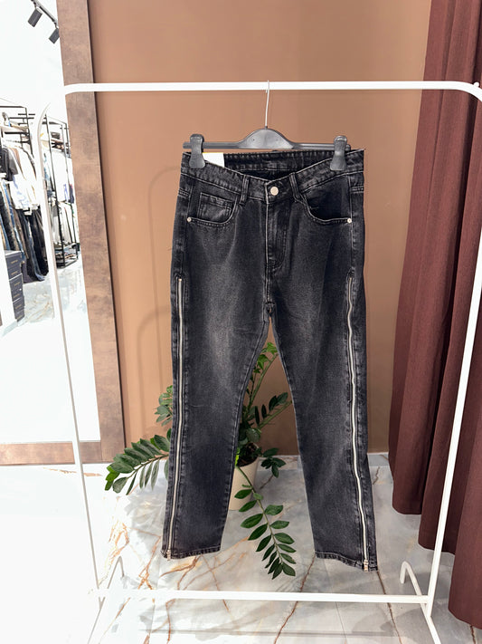 JEANS ZIP BLACK