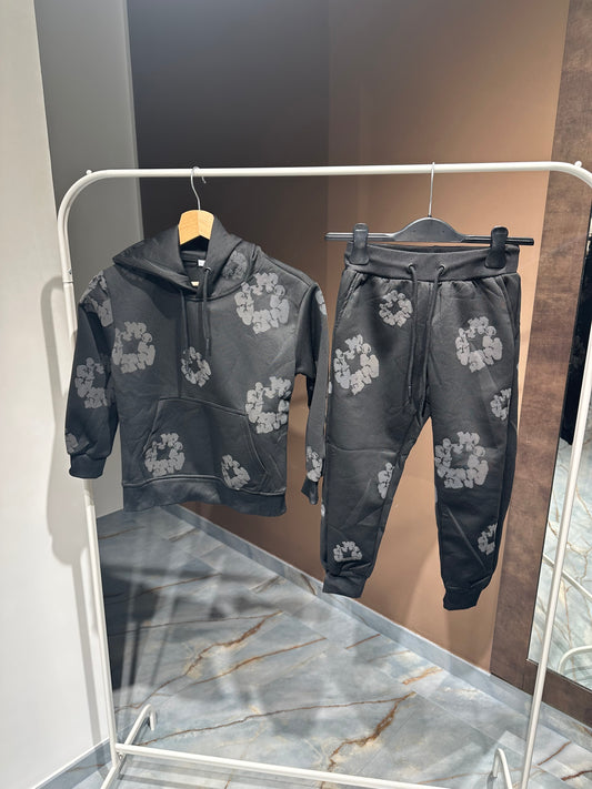 COORDINATO TUTA A FIORI