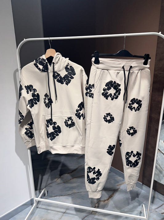 COORDINATO TUTA A FIORI