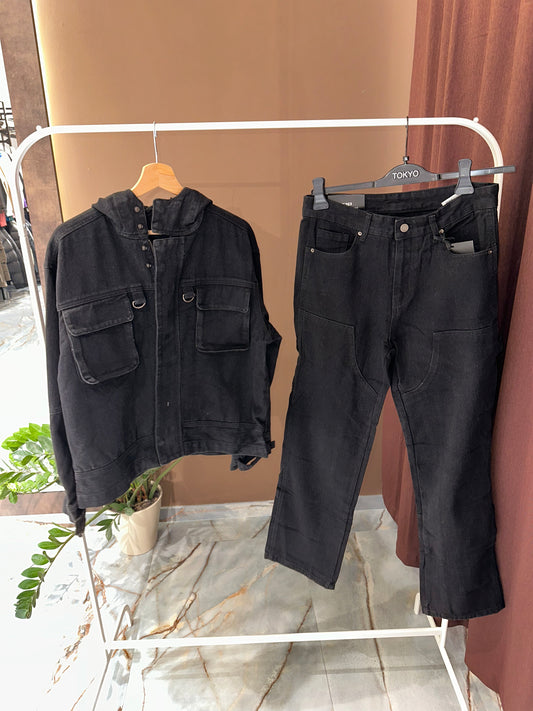 COORDINATO JEANS BLACK