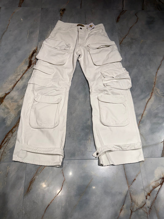 JEANS CARGO WHITE