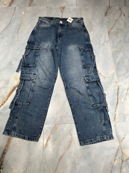 JEANS CARGO MULTITASCHE