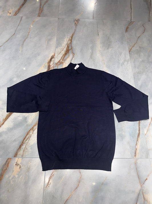 MAGLIONCINO MEZZO COLLO BLU