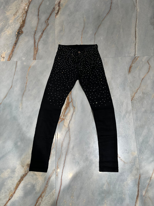 JEANS SKINNY BRILLANTINATO