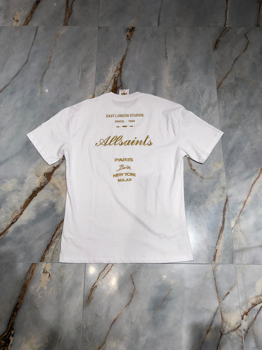 T SHIRT ORO RICAMATA