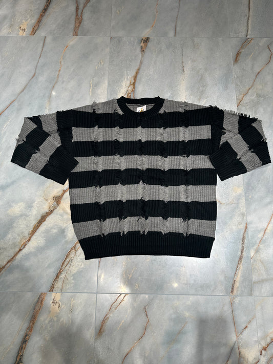 MAGLIONE A RIGHE SFILACCIATO