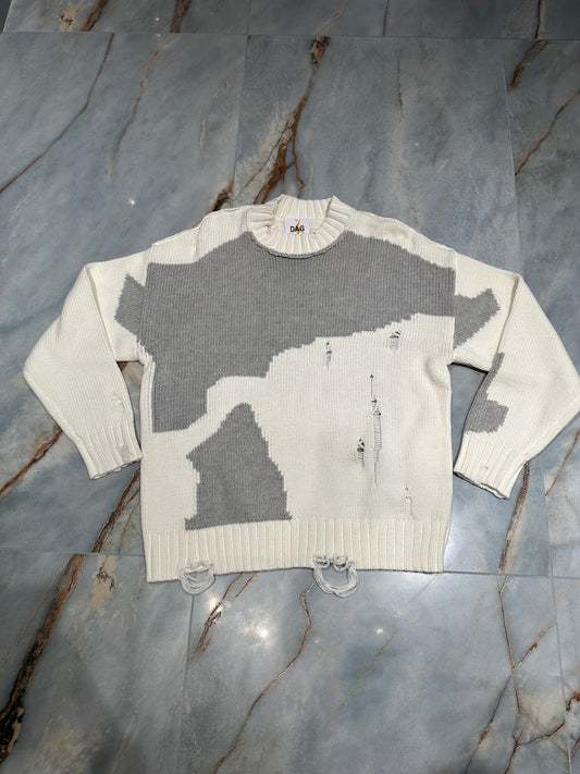MAGLIONE BICOLOR