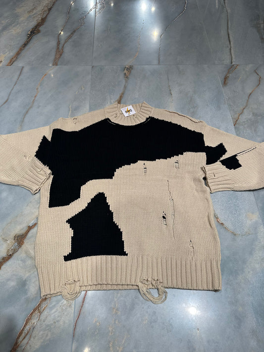 MAGLIONE BICOLOR