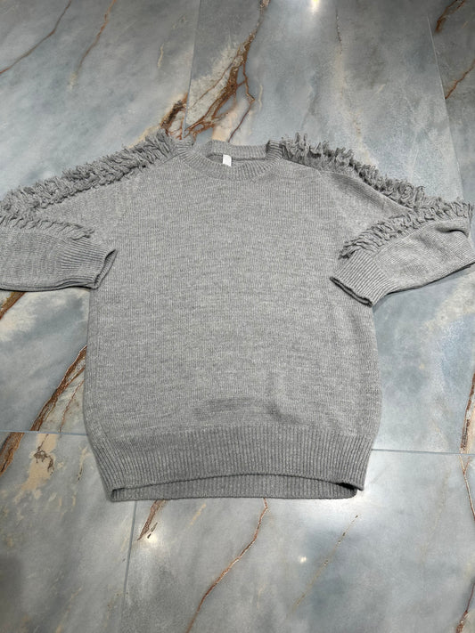MAGLIONE GRIGIO LATERALE