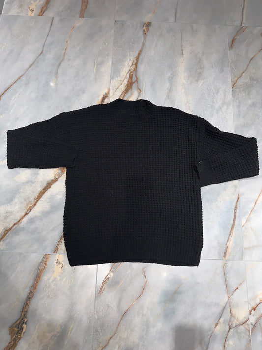 MAGLIONE TRAFORATO BLACK